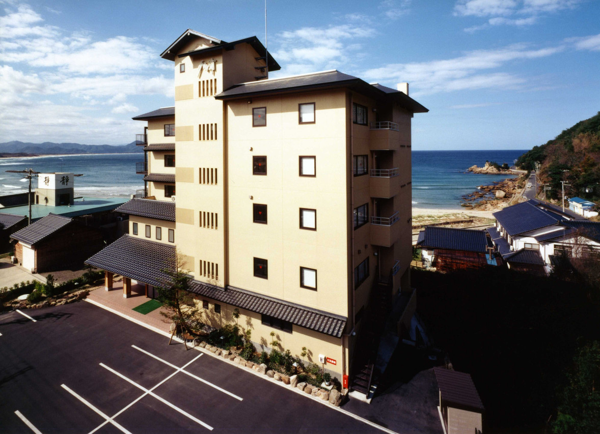 Property exterior beside the coast.