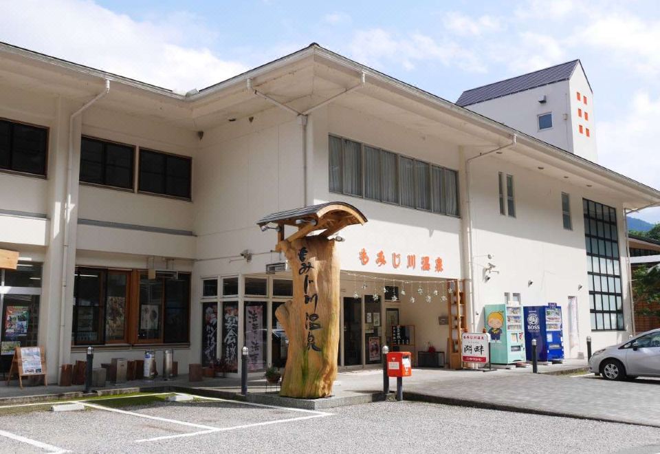 A traditional hotel exterior.