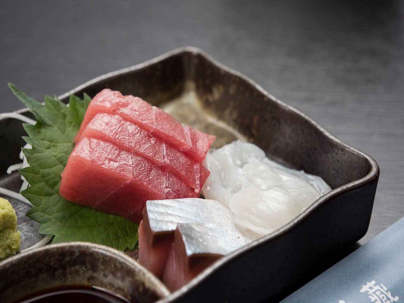Fresh tuna sashimi.