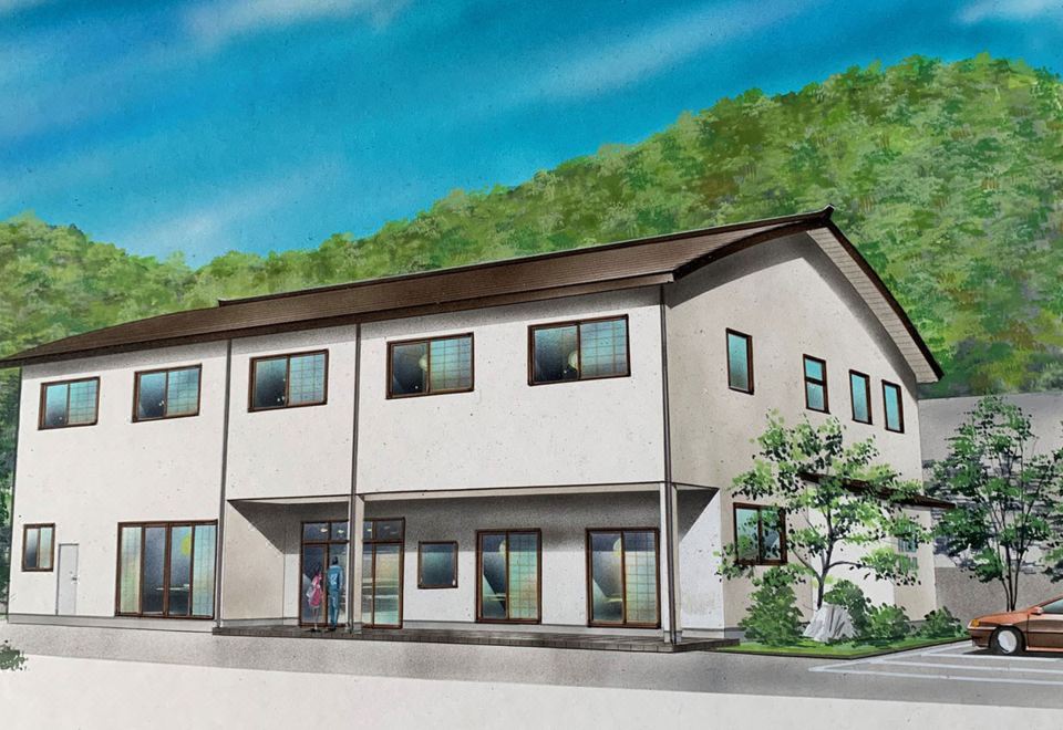 Ryokan exterior.
