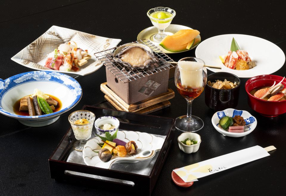 A multi-course Japanese dinner.