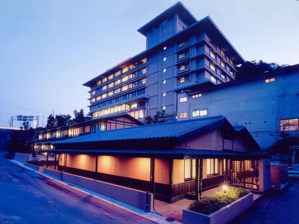 Illuminated property exterior.