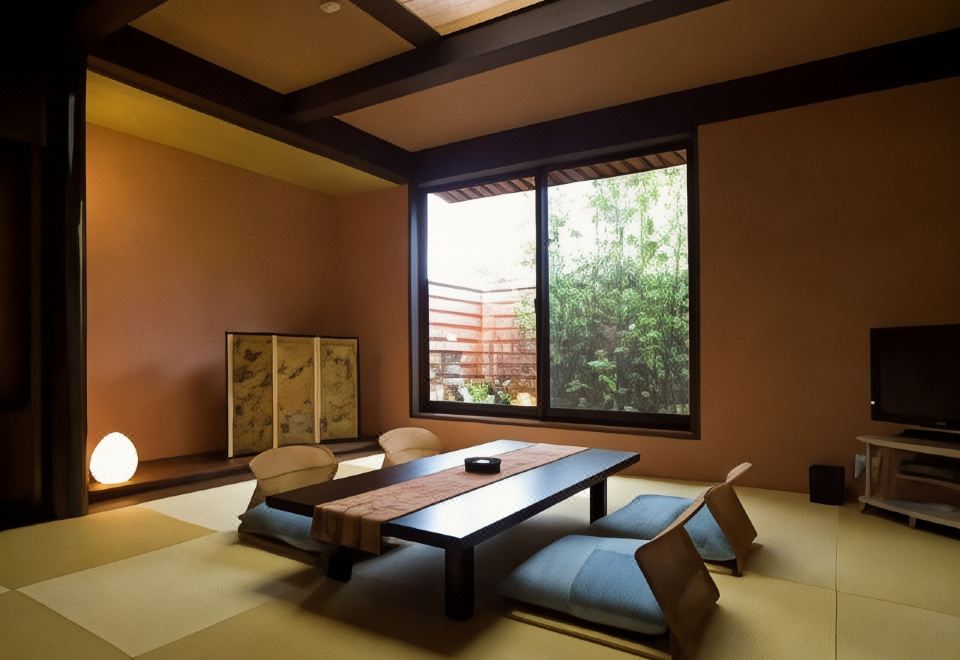 Japanese room with a low table.
